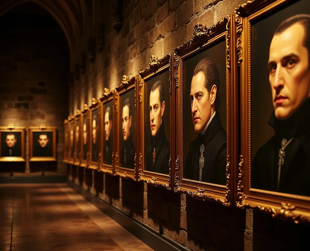 Torchlit castle gallery